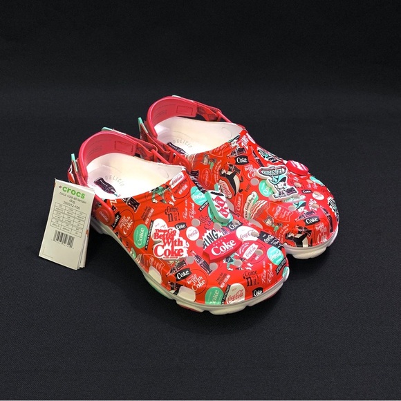 CROCS Limited Edition Coca Cola x Crocs w/ Coke Jibbitz Charms Men’s 8 US - Picture 1 of 7